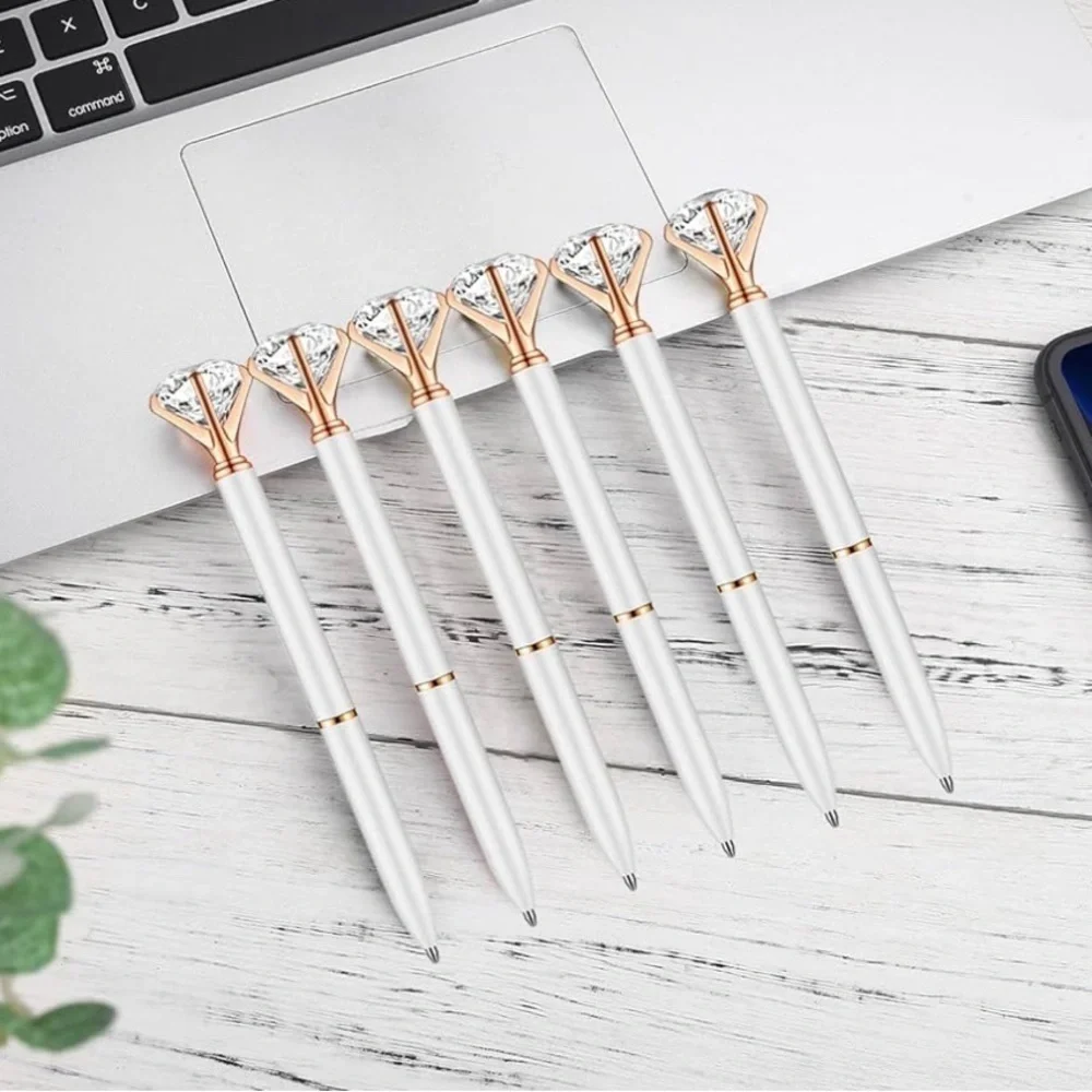 White faux Diamond Pens - Picture 1 of 2